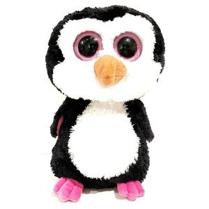 Ty Beanie Boos Babies Paddles The Penguin Plush Toy Stuffed Animal Black White